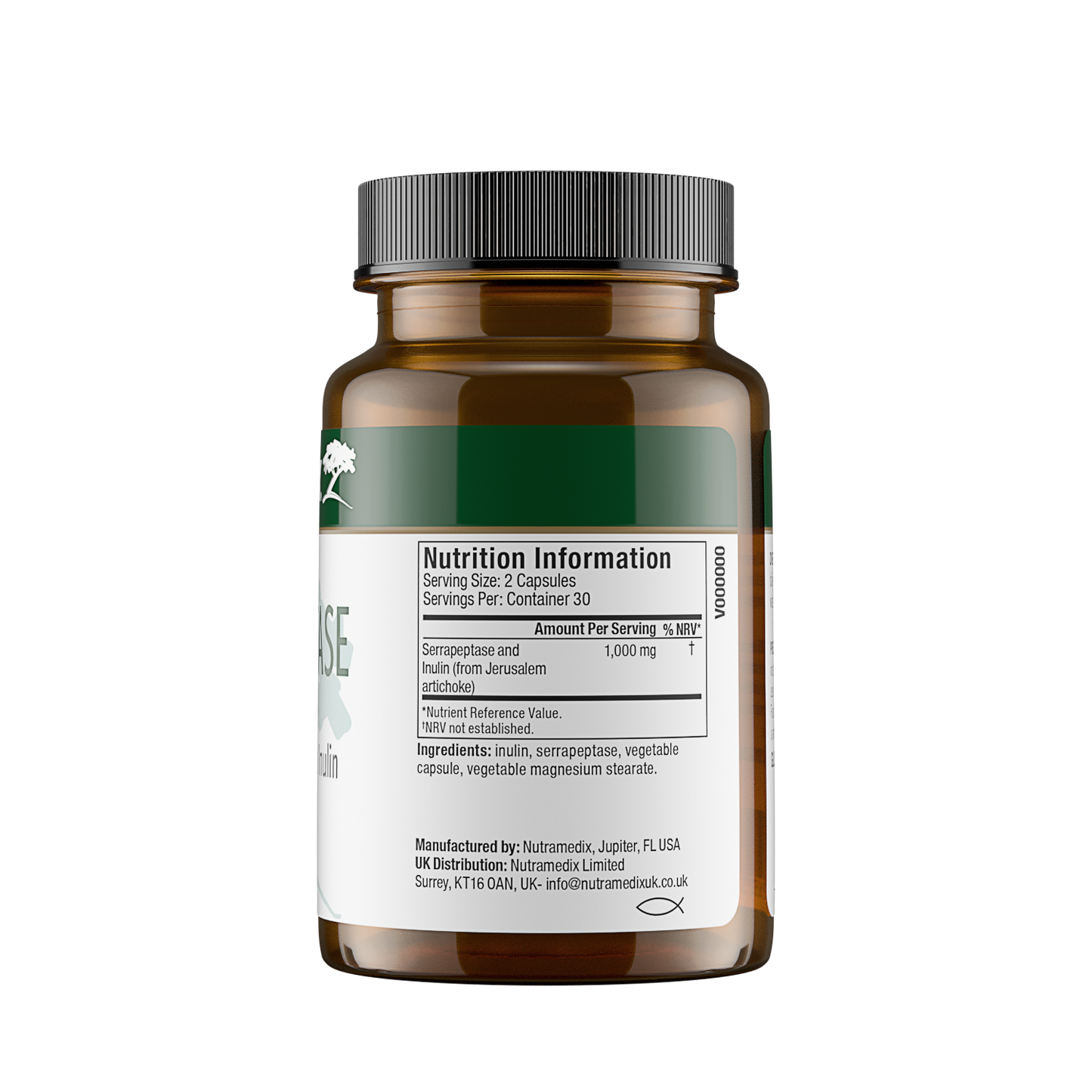 Serrapeptase with Inulin